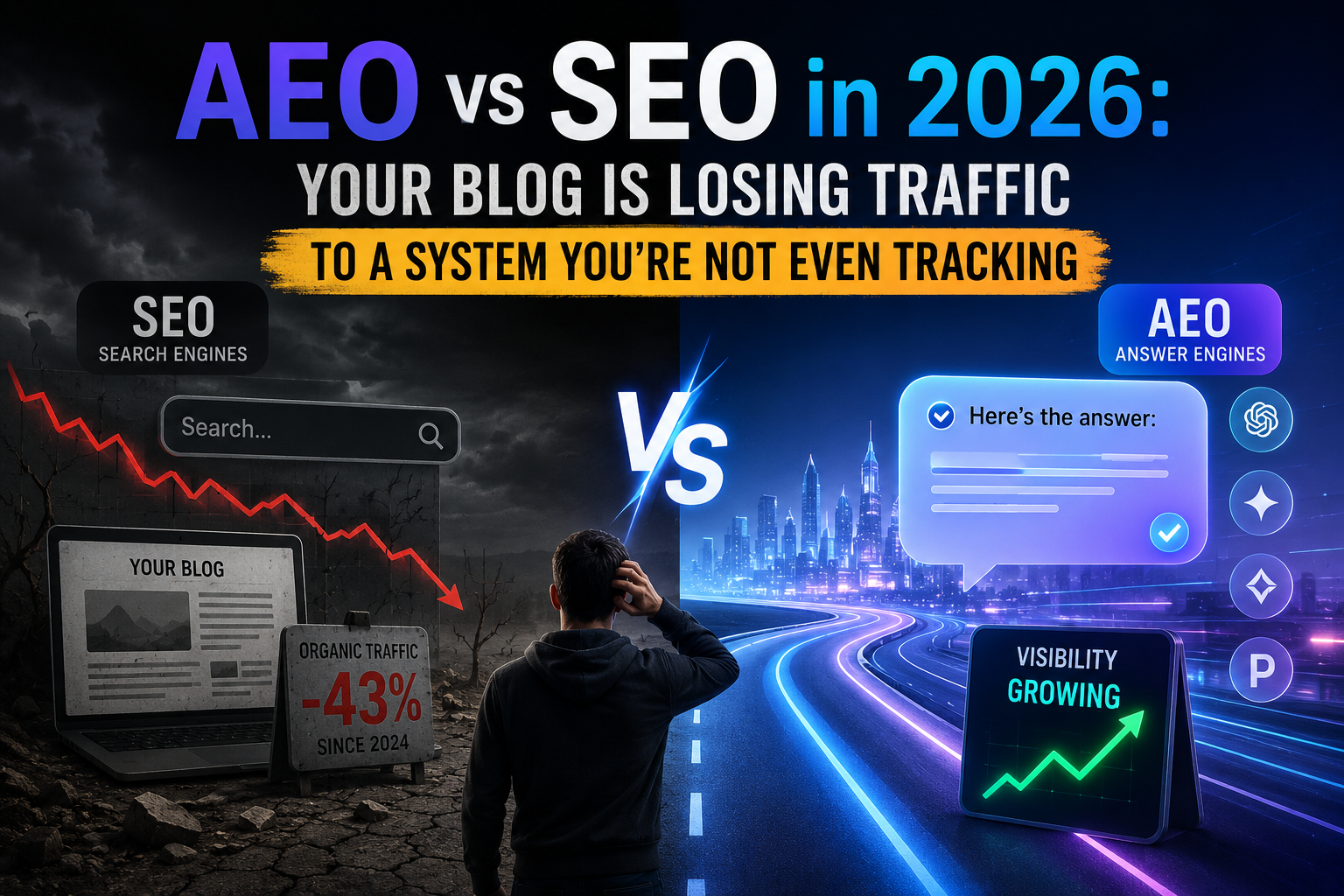 AEO vs SEO in 2026: Your Blog Is Losing Traffic to a System You're Not Even Tracking